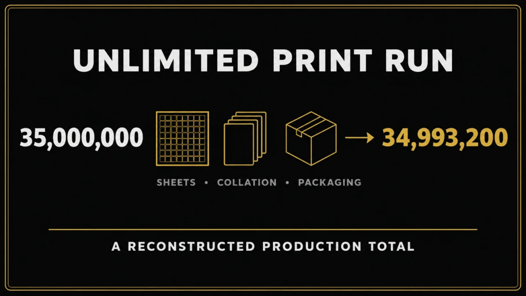 MTG Unlimited Print Run: The 34,993,200-Card Model